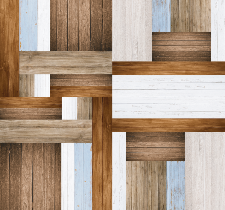 墙纸木质 rustic Herringbone Pattern - TenStickers