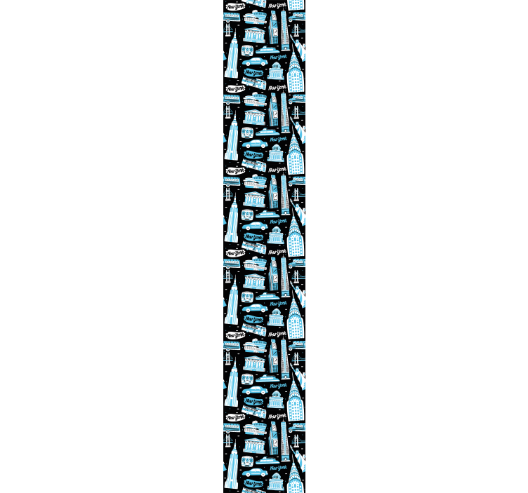 纽约壁纸城市标志拼贴画 - TenStickers