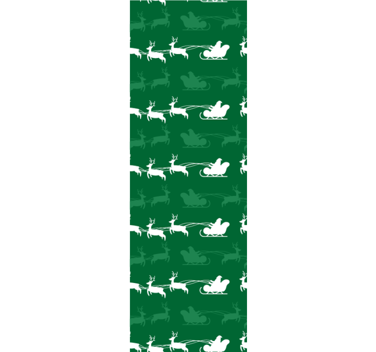 墙纸 圣诞 主题 假日雪橇图案 - TenStickers