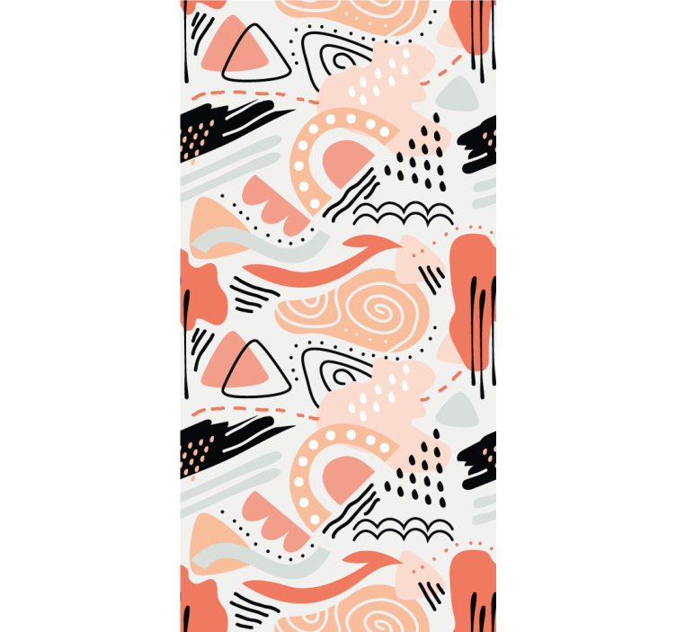 墙纸抽象 抽象形状 - TenStickers