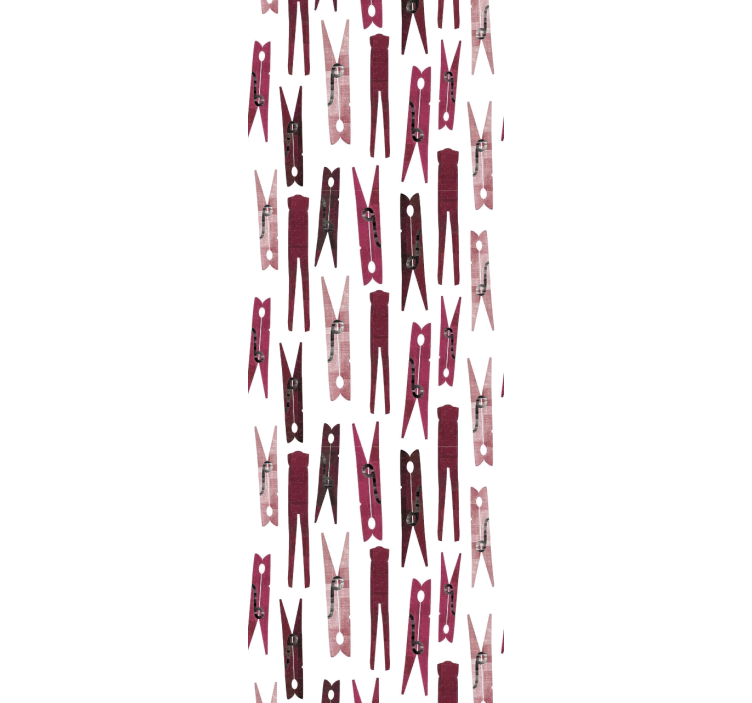 几何墙纸 散落的衣夹 - TenStickers