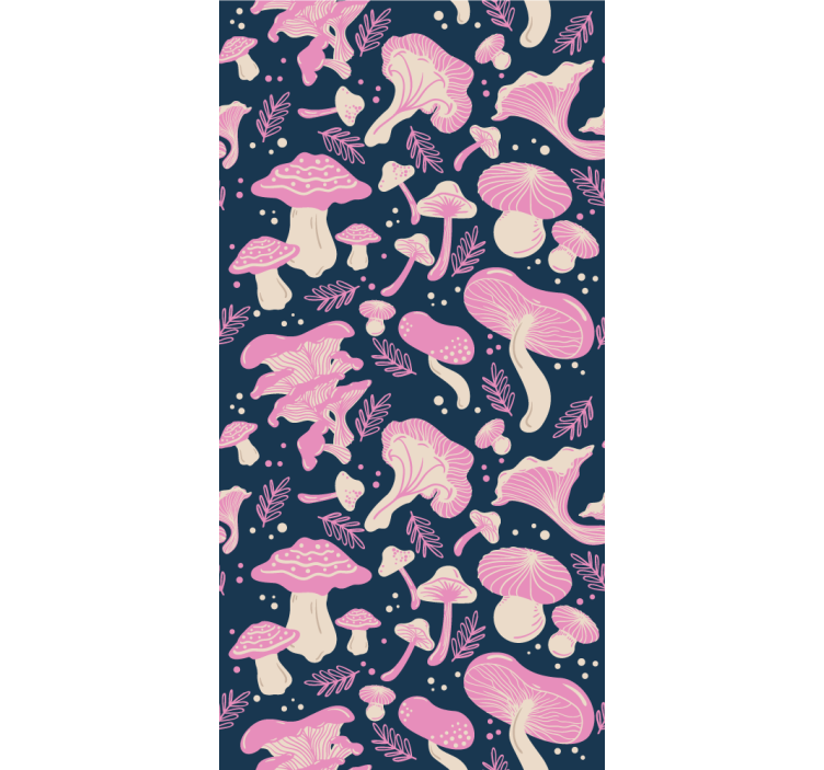 墙纸性能展现多彩真菌图案 - TenStickers