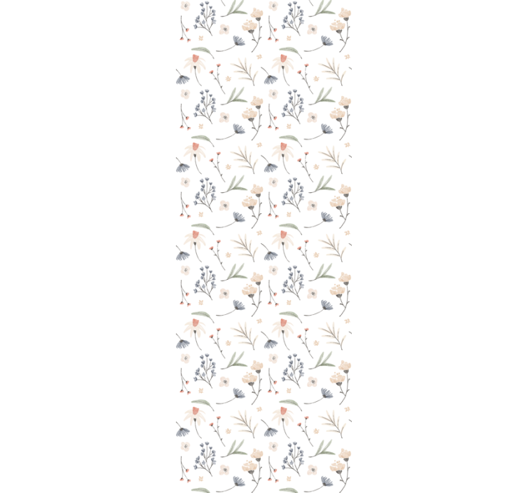 墙纸花卉精致花卉排列 - TenStickers