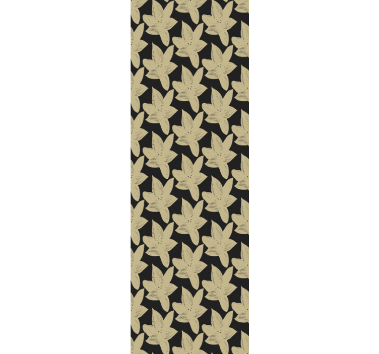 浴室墙纸优雅花卉叶子 - TenStickers