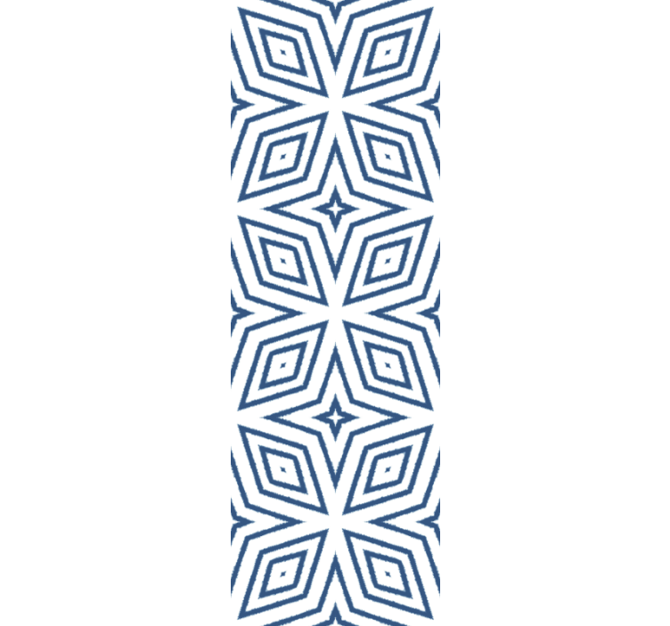 几何墙纸时尚灰白图案 - TenStickers