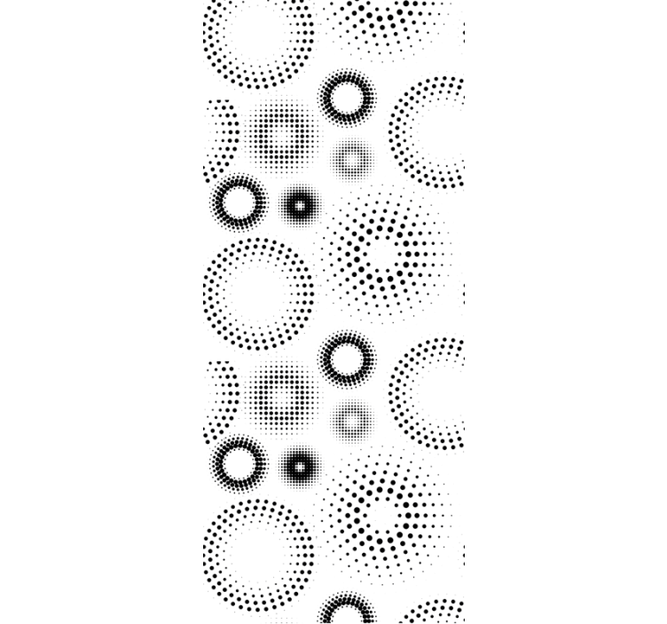 墙纸圆点呈现点彩几何风格 - TenStickers