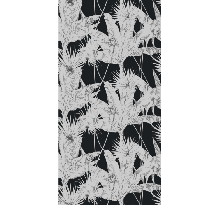 客厅装饰墙纸热带植物图案 - TenStickers