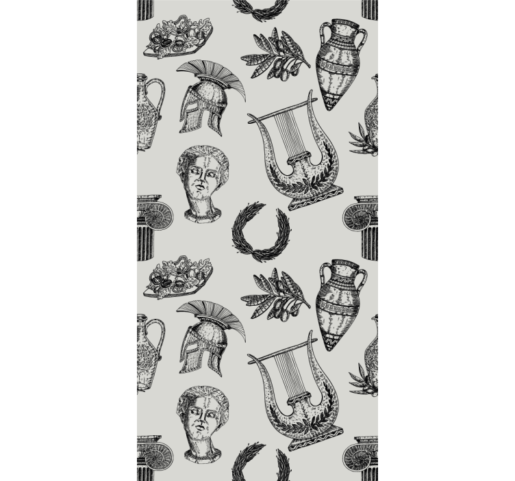 墙纸经典罗马图案 - TenStickers