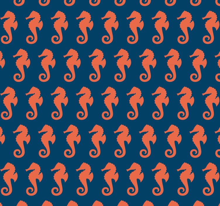 动物壁纸 海马图案 - TenStickers