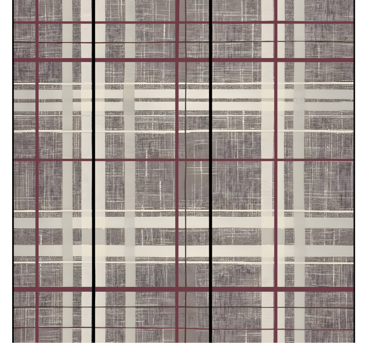 方形墙纸 石材效果苏格兰图案 - TenStickers