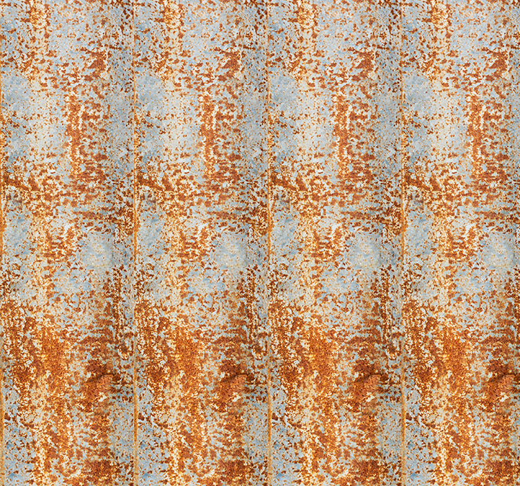 墙纸 生锈的金属错觉 - TenStickers