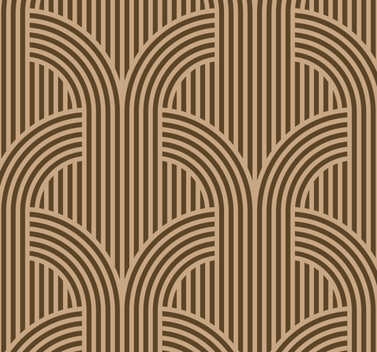 几何墙纸 装饰艺术拱门 - TenStickers