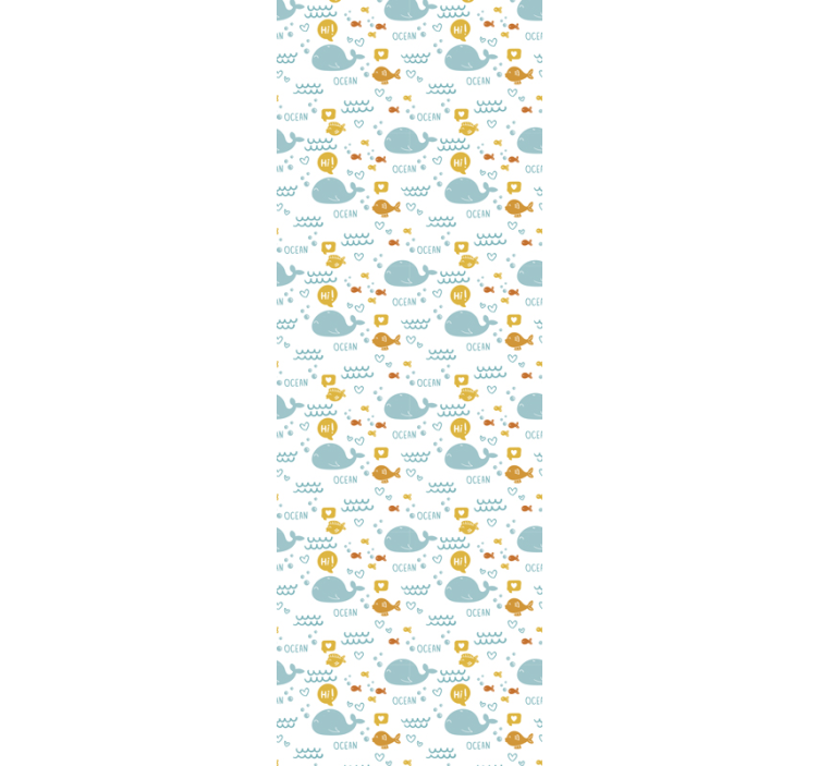 动物墙纸可爱海洋鲸鱼 - TenStickers
