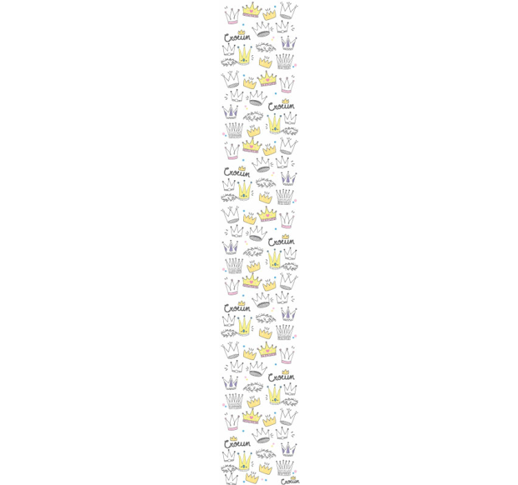 孩子房间墙纸皇冠图案设计 - TenStickers