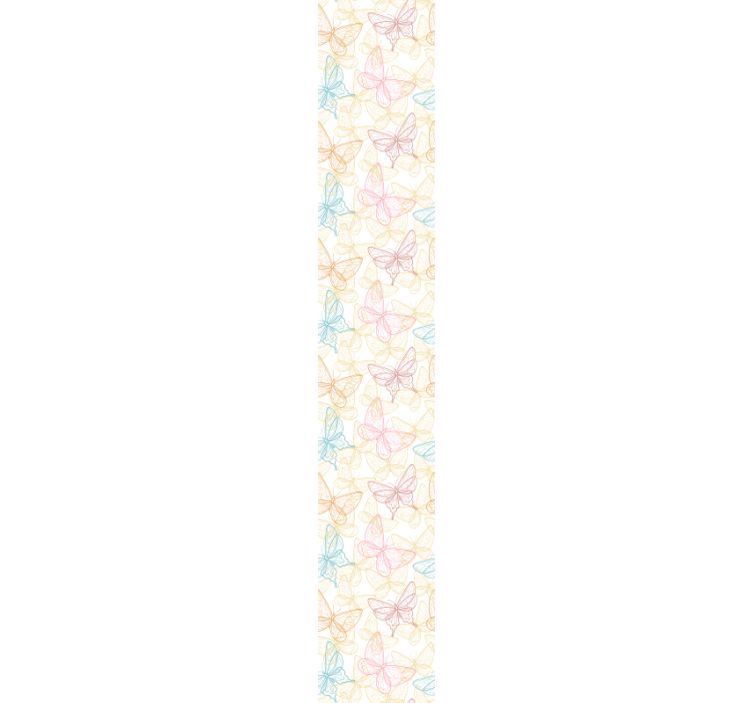 蝴蝶壁纸 蝴蝶轮廓 - TenStickers