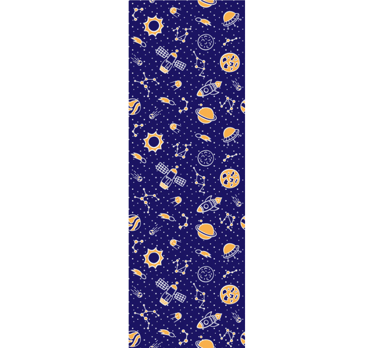 星星墙纸 空间元素图案 - TenStickers