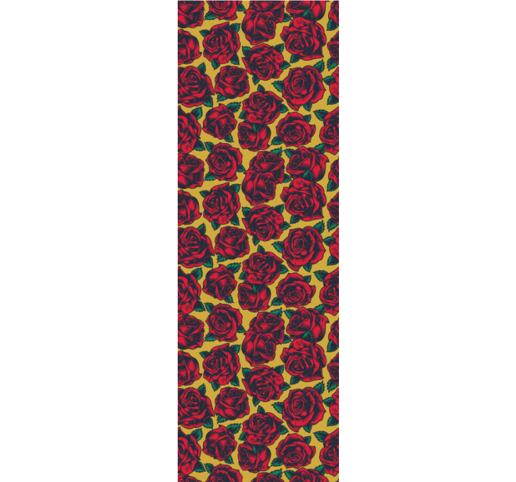 墙纸花卉 玫瑰图案设计 - TenStickers