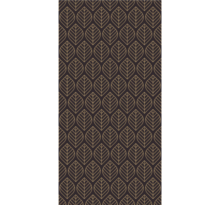 墙纸树叶 优雅的叶子图案 - TenStickers