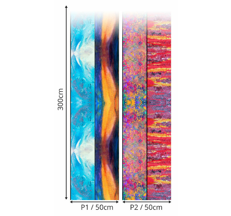 客厅装饰墙纸 抽象艺术面板 - TenStickers