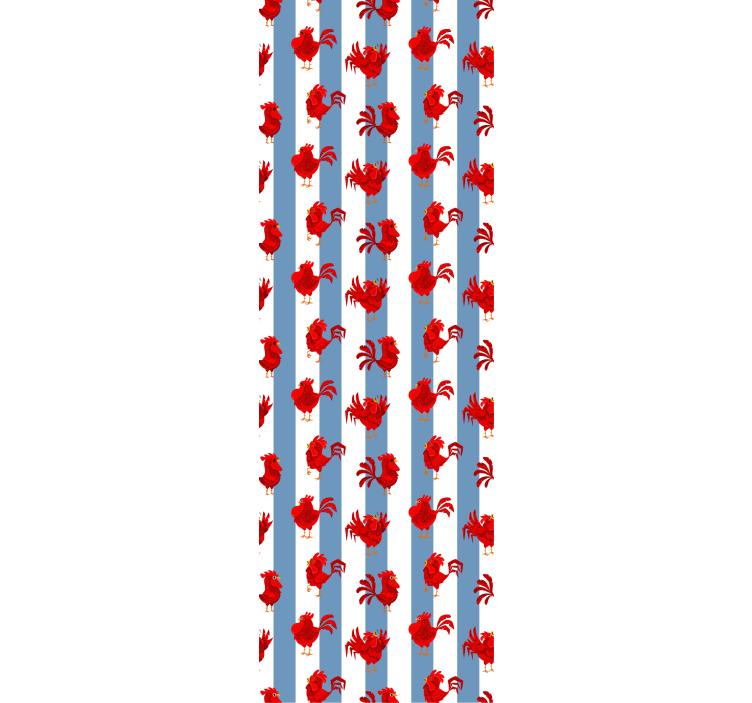 动物墙纸 龙虾条纹图案 - TenStickers