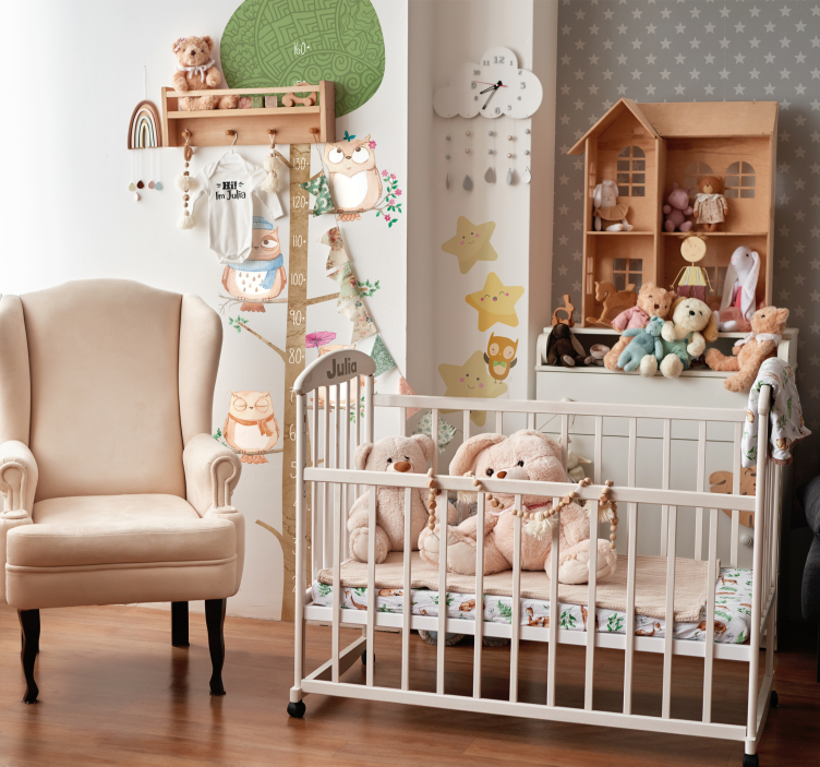 星星墙纸 星形图案简单 - TenStickers