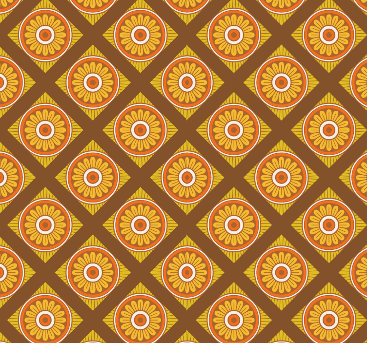 70 年代的点状竖条纹斑点壁纸 - TenStickers