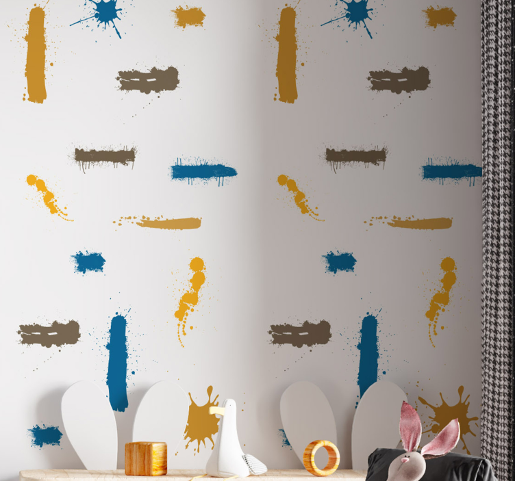 墙纸抽象 抽象绘画笔触 - TenStickers