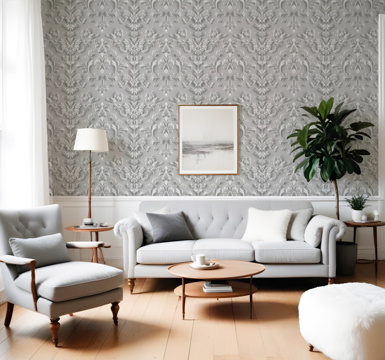 墙纸巴洛克风格 3d 效果 - TenStickers