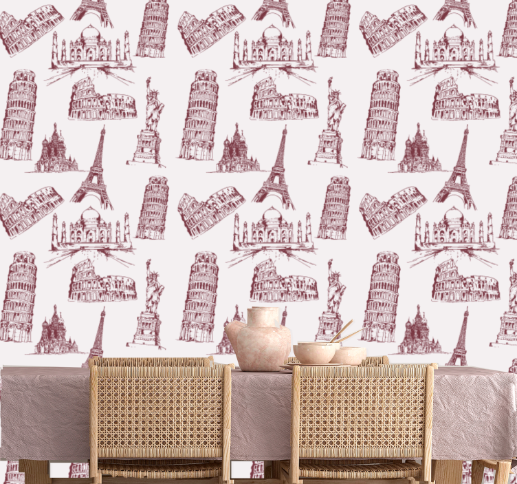 城市墙纸 标志性纪念碑 - TenStickers