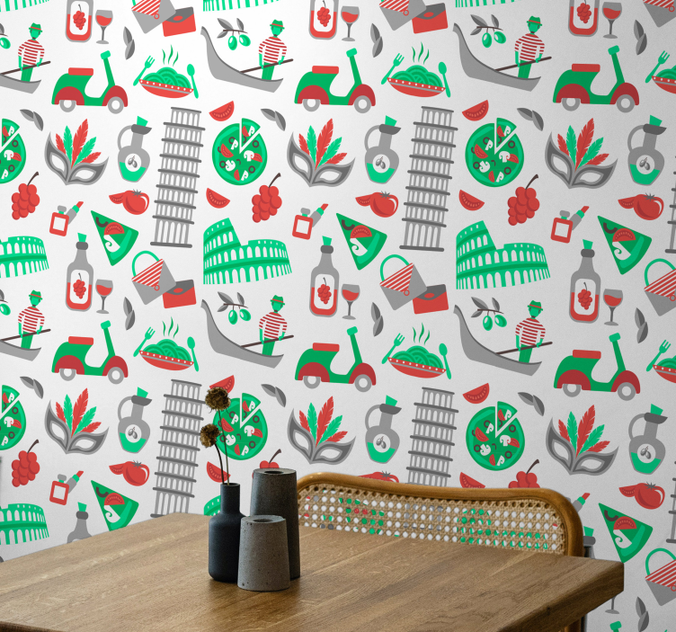 城市墙纸带您体验意大利美食之旅 - TenStickers