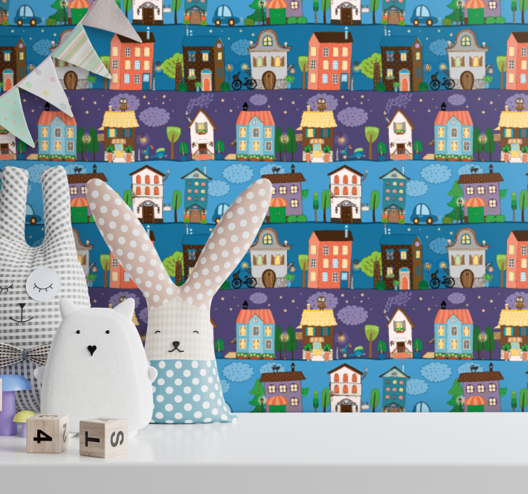 城市墙纸 城市故事时间 - TenStickers