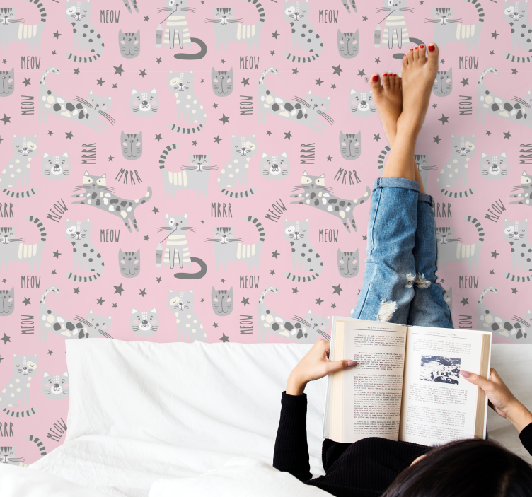 墙纸猫 猫科动物玩耍时间 - TenStickers