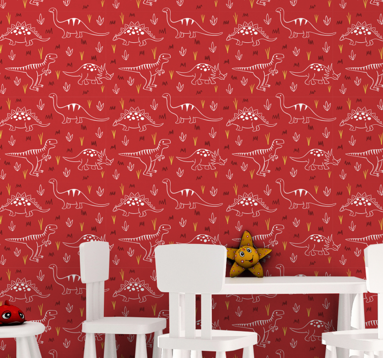 墙纸恐龙 恐龙插图 - TenStickers