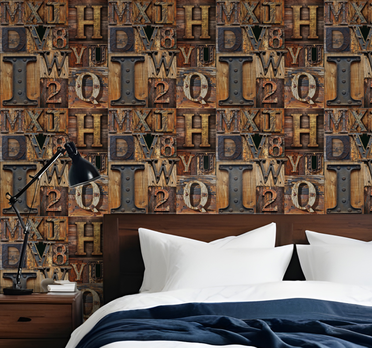 墙纸刻字 3d 效果 - TenStickers