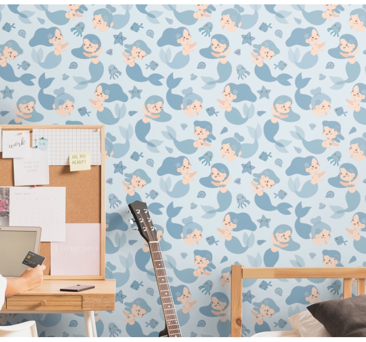 孩子房间墙纸 水下幻想 - TenStickers