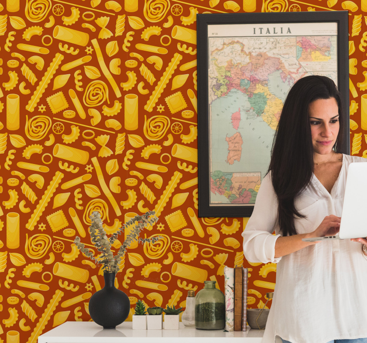 墙纸装饰 意大利面图案 - TenStickers