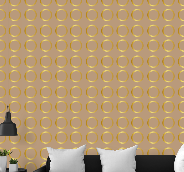 墙纸圆点优雅圆形图案 - TenStickers