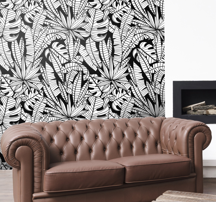 热带树叶丛林壁纸 - TenStickers