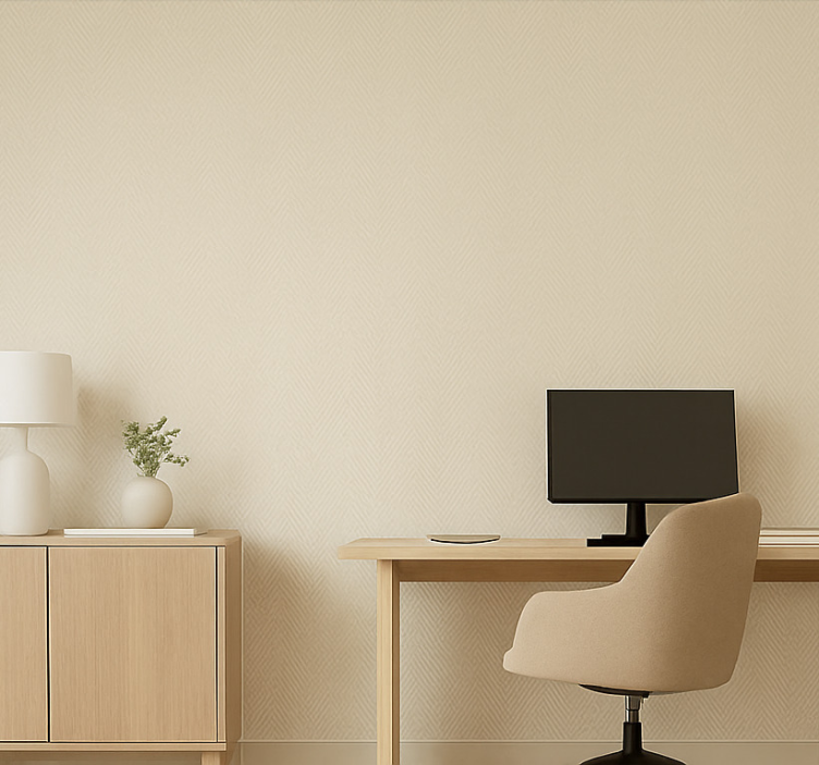 办公室墙纸 亚麻布图案 - TenStickers